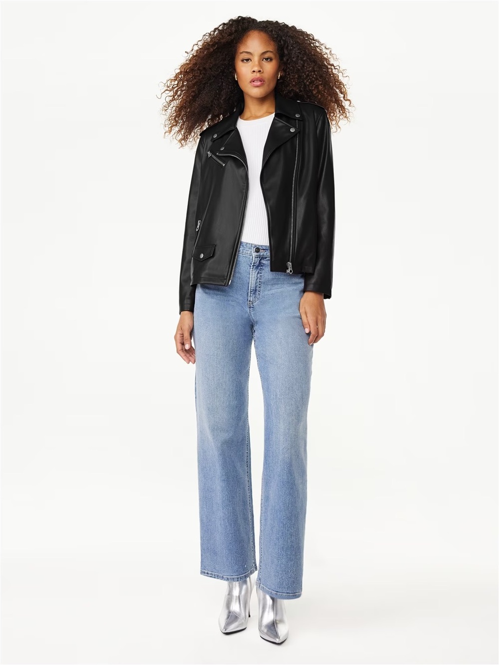Scoop | Faux Leather Moto Jacket - Picture 4 of 7